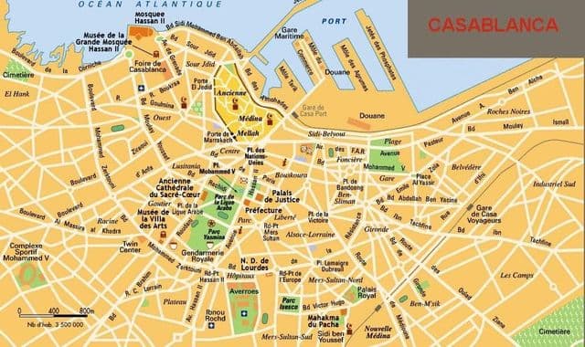 Stadtplan von Casablanca