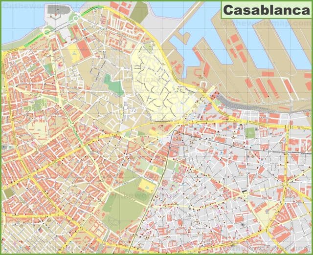 Stadtplan von Casablanca