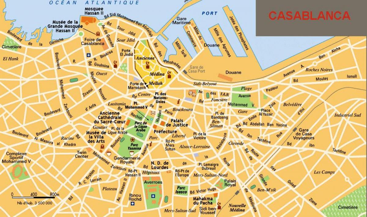 Stadtplan von Casablanca